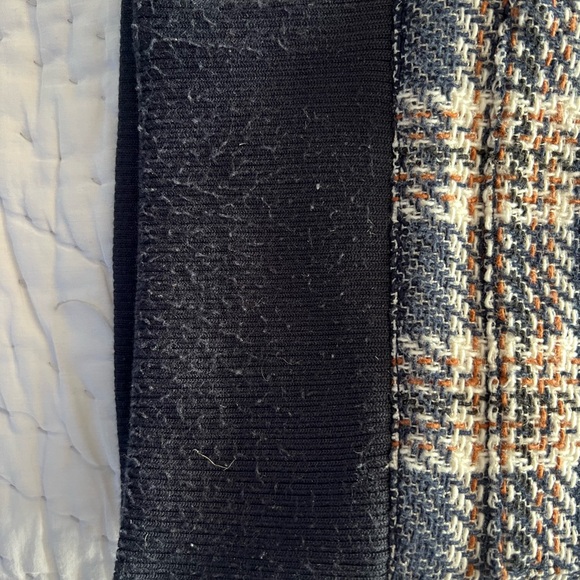 VERONICA BEARD Women's Enzo Dickey Double-Breasted Vest Size L in Plaid Blue - Picture 11 of 11